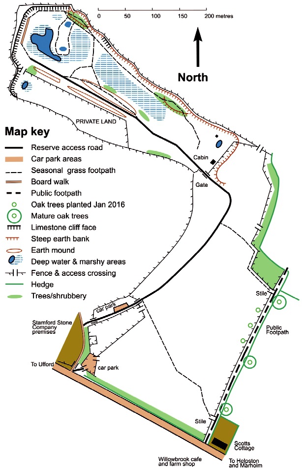 Map of Swaddywell pits